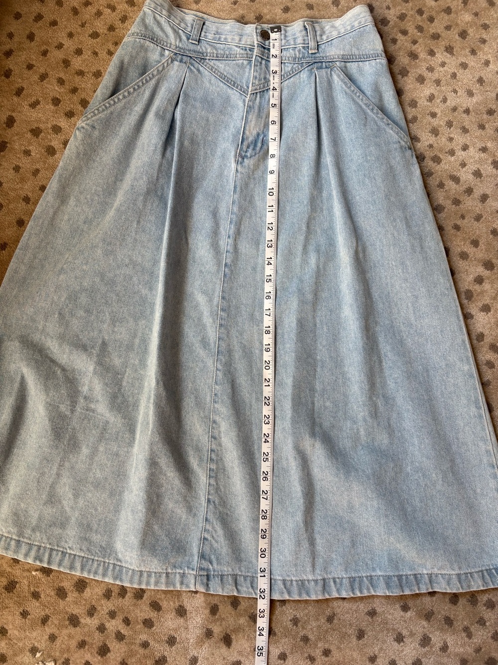 Vintage Brittania denim maxi skirt size 9/10 - Picture 6 of 6